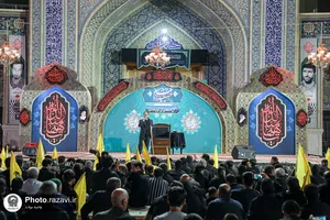 عزاداری شیعیان افغانستانی در حسینیه حرم
