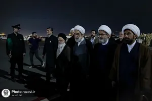 استقبال از شیوخ عشایر عراق در فرودگاه شهید هاشمی&zwnj;نژاد مشهد-۲

