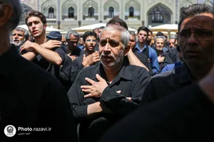 عزاداری عاشورای حسینی در حرم مطهر رضوی