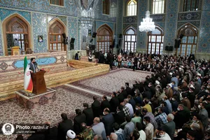 سخنرانی نوروزی رهبر معظم انقلاب در حرم مطهر رضوی