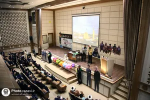 آیین تکریم خادمین کشیک هفتم یگان حفاظت آستان قدس رضوی