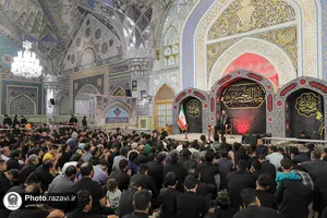 مراسم عزاداری شهادت امام سجاد علیه السلام در حرم مطهر رضوی