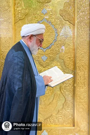 تشرف تولیت آستان قدس رضوی به حرم مطهر امیرالمومنین علیه&zwnj;السلام