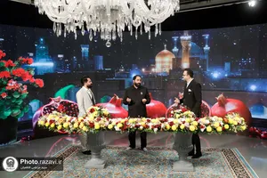 ضبط برنامه تلویزیونی شب یلدا در حرم مطهر رضوی
