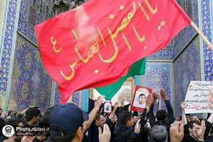 عزاداری تاسوعای حسینی در حرم مطهر رضوی