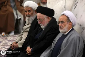 مجلس ترحیم آیت الله امامی کاشانی در حرم مطهر رضوی