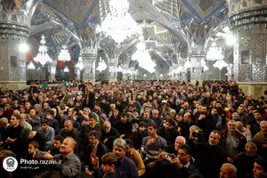 حال و هوای حرم مطهر رضوی در شب شهادت موسی بن جعفر علیه السلام