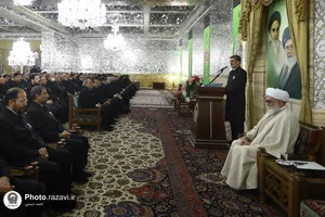 مراسم اعطای احکام خدام حرم مطهر رضوی