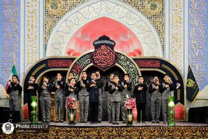 عزاداری ظهر شهادت حضرت فاطمه زهرا(سلام الله علیها) در حرم مطهر رضوی