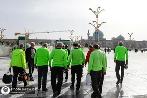 تشرف گروه دوچرخه سواری ارادتمندان امام رضا علیه&zwnj;السلام به حرم مطهر رضوی