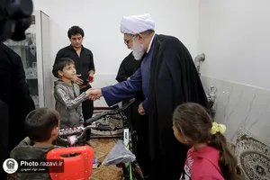 دیدار تولیت آستان قدس رضوی با خانواده جانباختگان حادثه معدن طبس