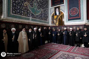 آیین خطبه خوانی شب شهادت امام رضا علیه السلام در حرم مطهر رضوی -2