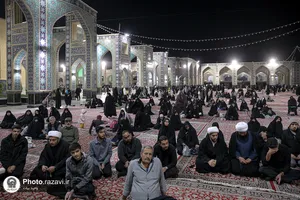 مراسم عزاداری دهه فاطمیه در صحن امام حسن مجتبی علیه السلام