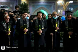 آیین خطبه خوانی شب شهادت امام رضا علیه السلام در حرم مطهر رضوی - 2