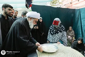 حضور تولیت آستان قدس رضوی در موکب حضرت نجمه سلام الله علیها