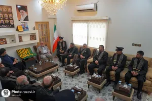 حضور کاروان خدام حرم مطهر رضوی در مسیر پیاده&zwnj;روی اربعین حسینی-1