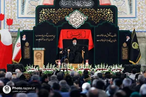 عزاداری ظهر شهادت حضرت زهرا(س) در حرم مطهر رضوی