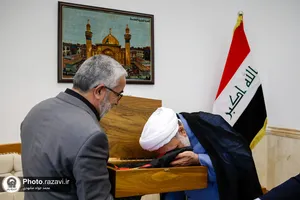 تشرف تولیت آستان قدس رضوی به حرم مطهر امیرالمومنین علیه&zwnj;السلام