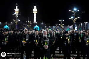 آیین خطبه خوانی شب شهادت امام رضا علیه السلام در حرم مطهر رضوی - 2