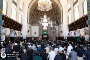 مراسم ترحیم مرحوم سید جواد حجازی در حرم مطهر رضوی