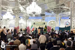 جشن میلاد امام محمد باقر علیه السلام در حرم مطهر رضوی