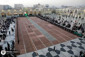 آیین تعویض پرچم گنبد و پوش ضریح مطهر حضرت رضا علیه&zwnj;السلام به مناسبت حلول ماه ربیع&zwnj;الاول