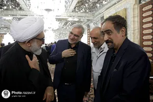 دیدار رئیس جمهور و جمعی از مسئولان کشوری و استانی با تولیت آستان قدس رضوی