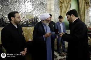 مراسم اعطای احکام خدام حرم مطهر رضوی
