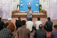 تشرف جمعی از پرسنل نیروی انتظامی به حرم مطهر رضوی
