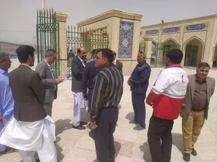 Mirjaveh, gateway of Arbaeen hospitality under Imam Reza banner