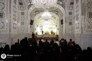 مراسم بزرگداشت شهید حسین هریری در حرم مطهر رضوی
