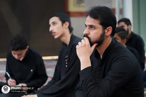 عزاداری دهه اول محرم در دبیرستان علوم و معارف امام رضا علیه&lrm;&zwnj;السلام