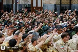 بزرگداشت مقام سرباز در حرم مطهر رضوی 