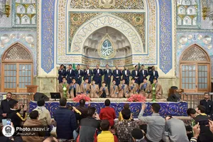 مراسم استقبال از ماه مبارک رمضان در حرم مطهر رضوی