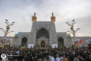 آیین چهارپایه خوانی در سالروز شهادت امیرالمومنین علیه السلام در حرم مطهر رضوی - 1