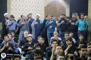 عزاداری نوجوانان در هفتمین روز شهادت امام حسین علیه السلام