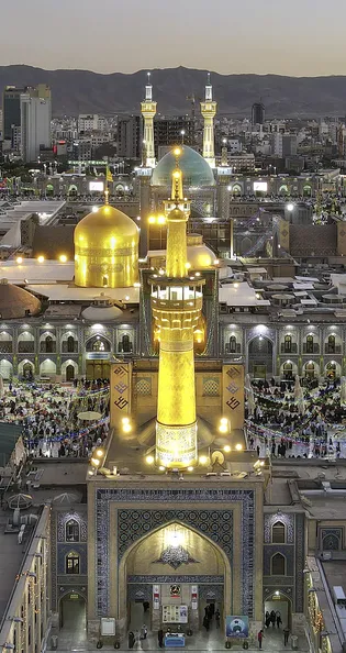 عکس با کیفیت : تصاویر هوایی از حرم امام رضا علیه السلام