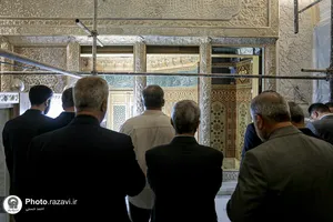بازدید جمعی از نمایندگان مجلس شورای اسلامی از فعالیت&zwnj;های عمرانی حرم مطهر رضوی
