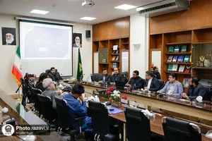 دیدار مدیران قافله سالار کراچی با مدیران بین&zwnj;الملل آستان قدس رضوی