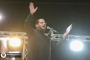 عزاداری زائران عرب زبان در حرم مطهر رضوی