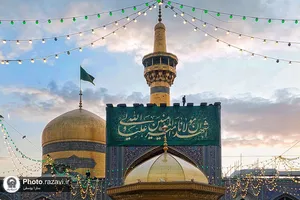 حال و هوای حرم مطهر رضوی در ایام میلاد امیرالمومنین علیه السلام