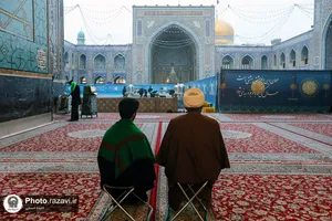 آیین معنوی اعتکاف در حرم مطهر رضوی-1
