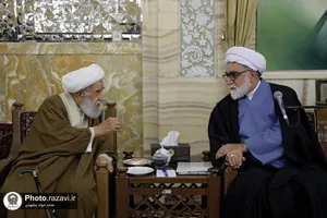 دیدار جمعی از علمای مشهد با شیخ ابراهیم زکزاکی و تولیت آستان قدس رضوی