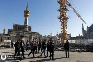 بازدید مدیران رسانه&zwnj;ای استان از پروژه&zwnj;های عمرانی حرم مطهر رضوی