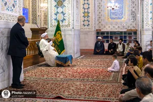 تشرف هیئت خانوادگی مدارس امام رضا علیه&zwnj;السلام به حرم مطهر رضوی