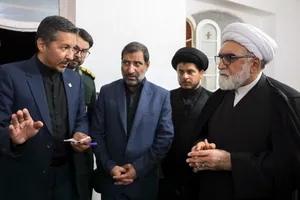 حضور تولیت آستان قدس رضوی در روستای برزش آباد مشهد