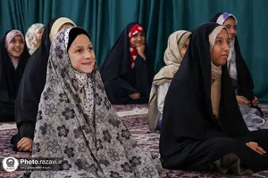 جشن هزار نفری دختران در حرم مطهر رضوی