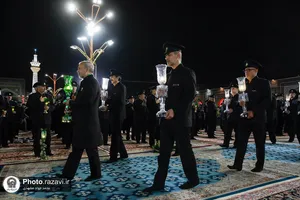 آئین خطبه&zwnj;خوانی شب عاشورا در حرم مطهر رضوی-1