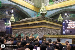 عزاداری تاسوعای حسینی در حرم مطهر رضوی