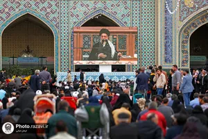 مراسم سخنرانی نوروزی رهبر معظم انقلاب اسلامی در حرم مطهر رضوی - 2